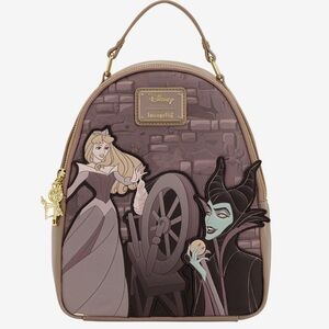New Loungefly Disney Maleficent and Aurora Backpack